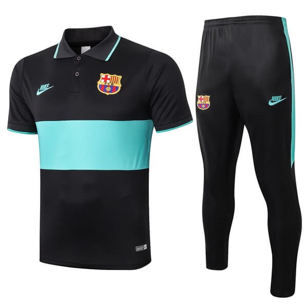 Polo Barcelona Conjunto Completo 2019 2020 Negro